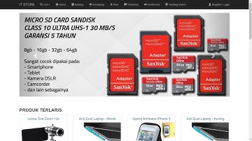 [NEW] Preview Perancangan Website Toko Online Responsive Berbasis PHP, MySqli, dan Bootstrap