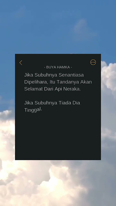 QUOTES BUYA HAMKA || STORY WA ISLAMI || MOTIVASI HIDUP #quotesislami #quotesislamikekinian #quotes