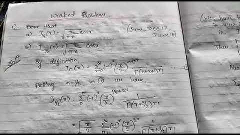 18MAT21 module 4( problems on Bessel function)