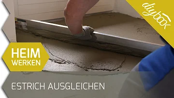 Wie kann man schiefen Boden ausgleichen?