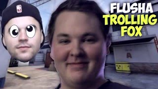 CS:GO - Best trolling by Fnatic.Flusha @ Funny Moments on SL i-League Finals