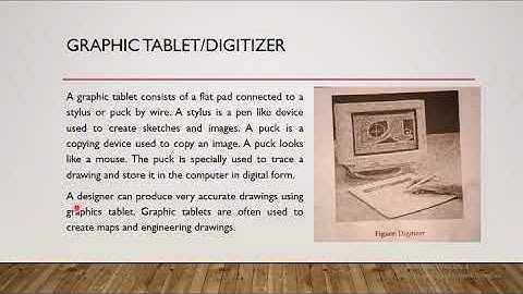 Lec#8 Ch 1 Computer Science 1st year, Types Of Pointing Devices