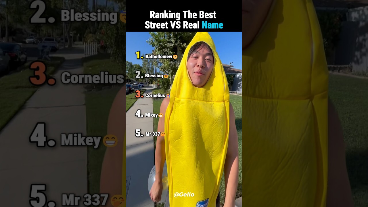 Ranking The Best Street VS Real Name🤣 