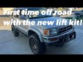 First time out with the new suspension on my 3rd gen 4Runner!