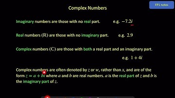 Further Pure 1 - Complex Numbers - Video 1