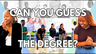 CAN YOU GUESS SOMEONES DEGREE BASED OFF LOOKS?|| CHALLENGE #university