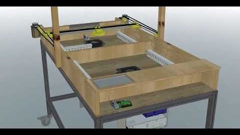 Air hockey robot - model