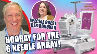 The Incredible Baby Lock Array 6-Needle Free Arm Embroidery Machine