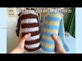 Cute crochet summer water bottle holder bag tutorial  easy crochet projects  thisfairymade