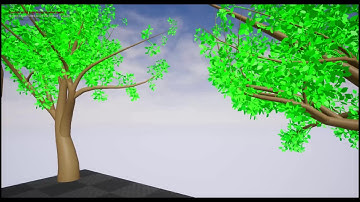 UNreal Engine 4 Simpe tree generator. Test.