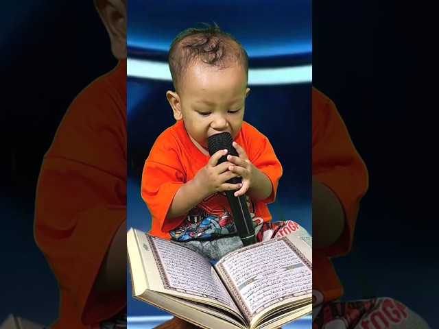 The Little Boy Chanting Al-Qur'an Melodiously Surah Al-Mulk class=