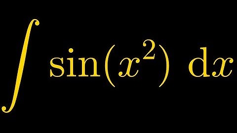 Contour Integration #10 - sin(x^2) and cos(x^2) (Fresnel Integrals)
