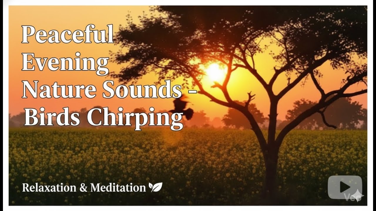 Peaceful Evening Nature Sounds – Birds Chirping || 