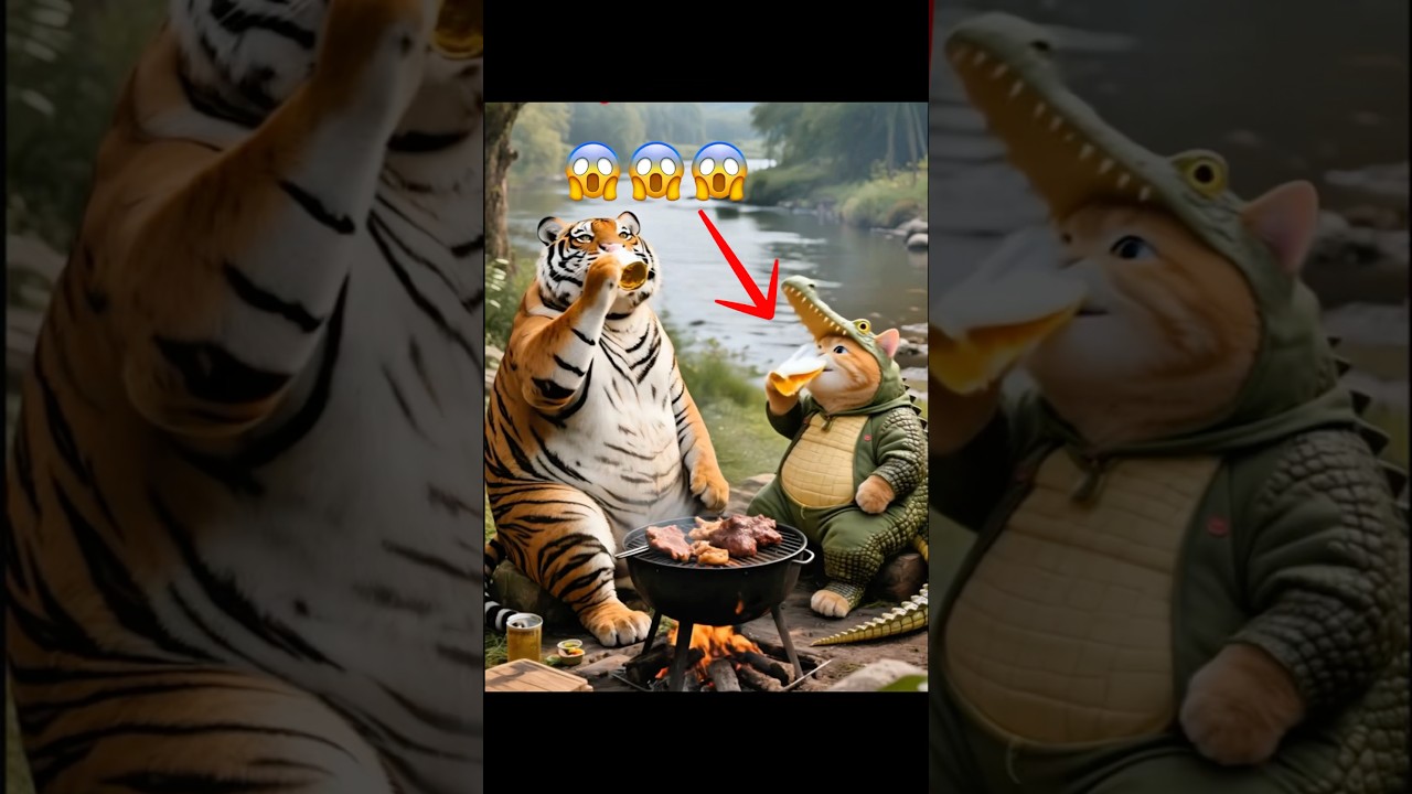 "This Cat Pretended to Be a Friend… Then Wore the Crocodile’s Skin! 🐱🐊 | 