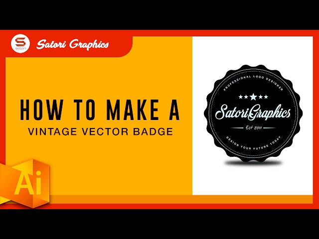 making a vector badge logo tutorial illustrator logo design