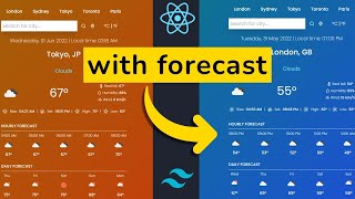 Build A Weather App With React JS | Hourly And Daily Forecast screenshot 2