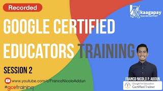 GCE Training Session 2 by Franco Nicolo Addun 1,389 views 3 years ago 1 hour, 50 minutes