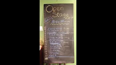 Erika Marino Set.Open Stage.1.18.2018....  Coffee