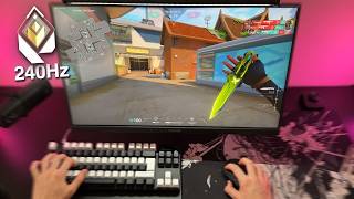 Smooth 240Hz POV VALORANT Team Deathmatch ASMR l Keyboard & Mouse Sounds