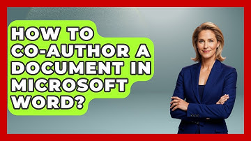How To Co-author A Document In Microsoft Word? - Docs and Sheets Pro