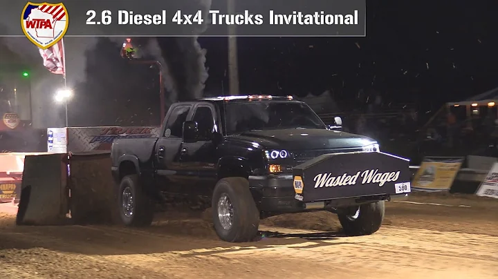 2.6 Diesel 4x4 Trucks Pulling at Colby, WI - Augus...