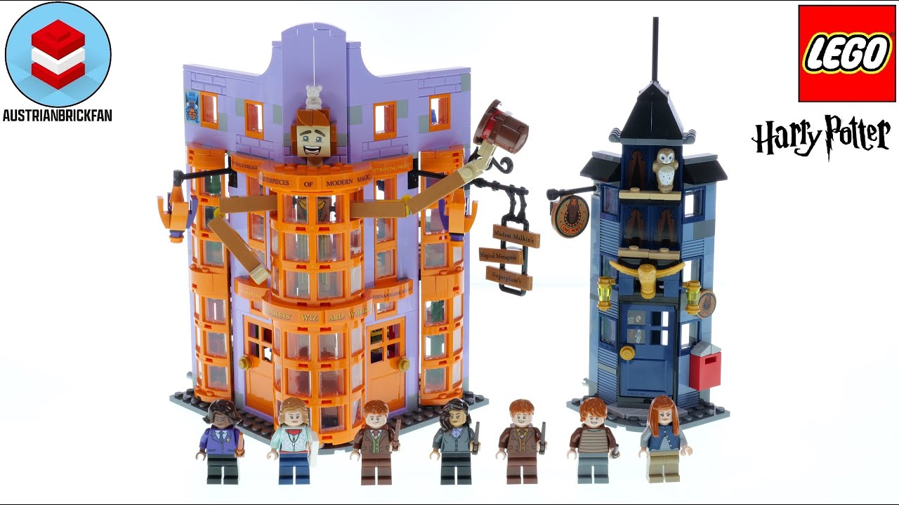 Les acteurs jumeaux Weasley découvrent LEGO Harry Potter 75978 Le chemin de  traverse