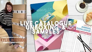 🎁 Unwrap the Fun: 2023-2024 Stampin&#39; Up!® Catalog/Catalogue Unboxing &amp; Card Samples 🎨