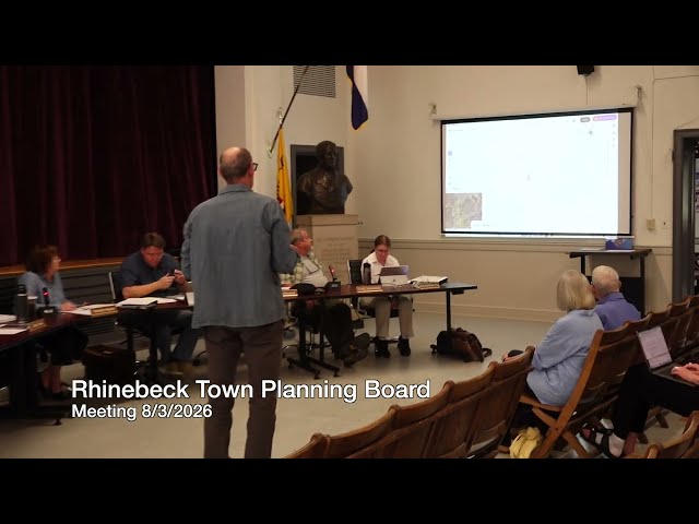 8-3-2026 Rhinebeck Town Planning Board Meeting