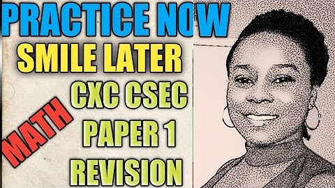 CXC CSEC Math multiple Choice past paper Questions