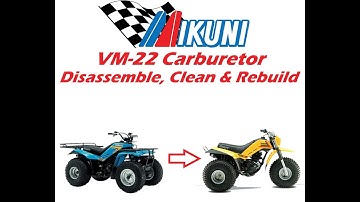 HOW TO CLEAN AND REBUILD A MIKUNI VM ROUND SLIDE CARBURETOR - Moto 4 Carb for a Tri Moto