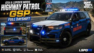 GTA 5 MODS | GSP Highway Patrol FULL DAYSHIFT Gets INTENSE! | LSPDFR Georgia State Patrol