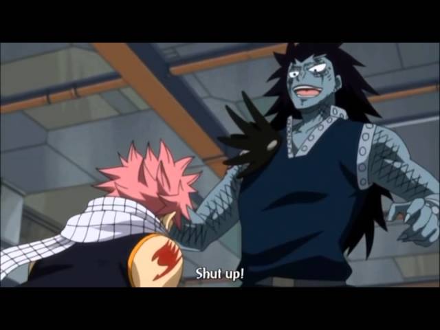 fairy tail natsu vs gajeel