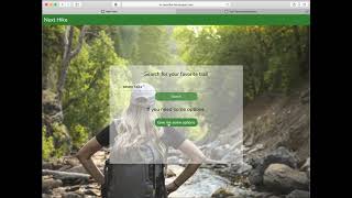 Next Hike Web App Demo screenshot 2