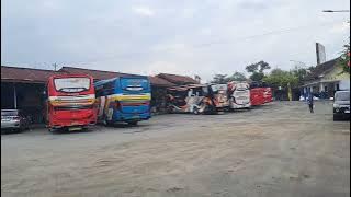 Purwantoro bus terminal has changed the entrance and exit doors