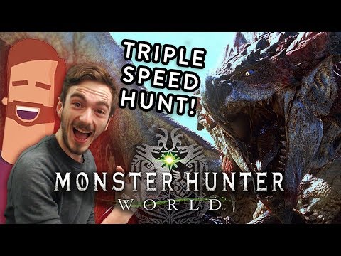Monster Hunter World | 3 MONSTER SPEED HUNT!!