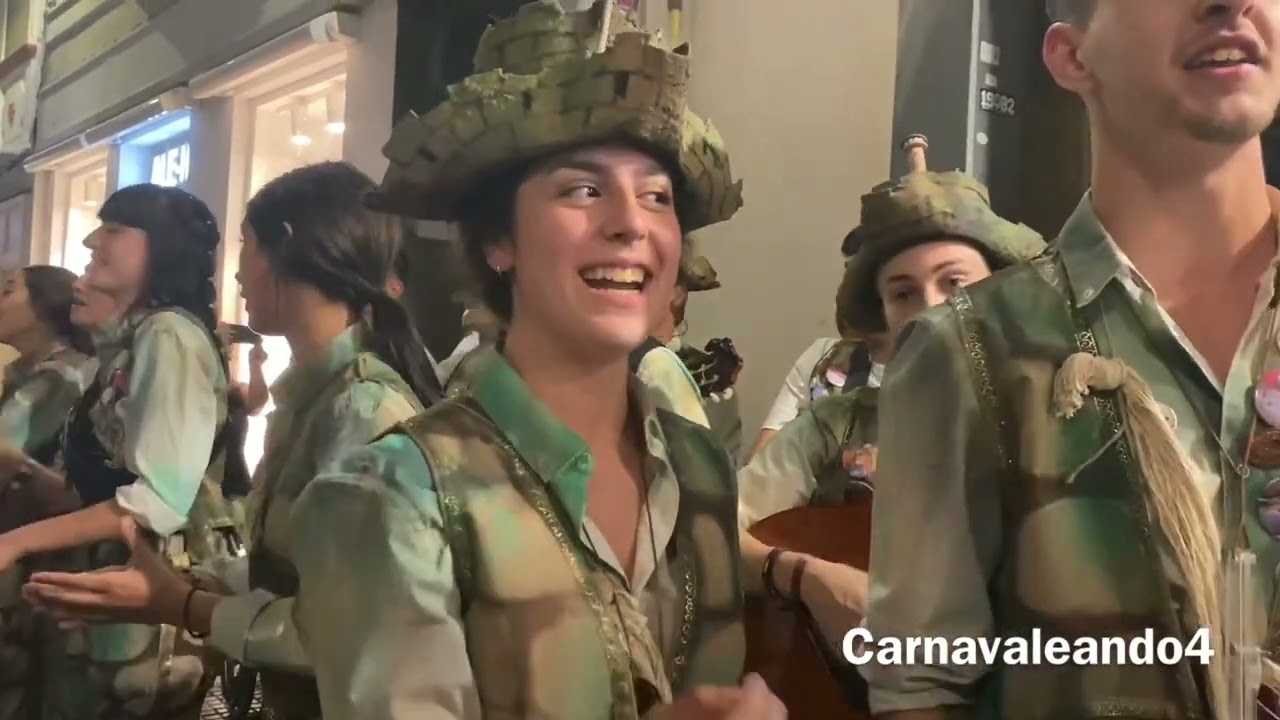 Comparsa A los pies de la Caleta (Pasodoble Caja y bombo) - Sábado de Carnaval