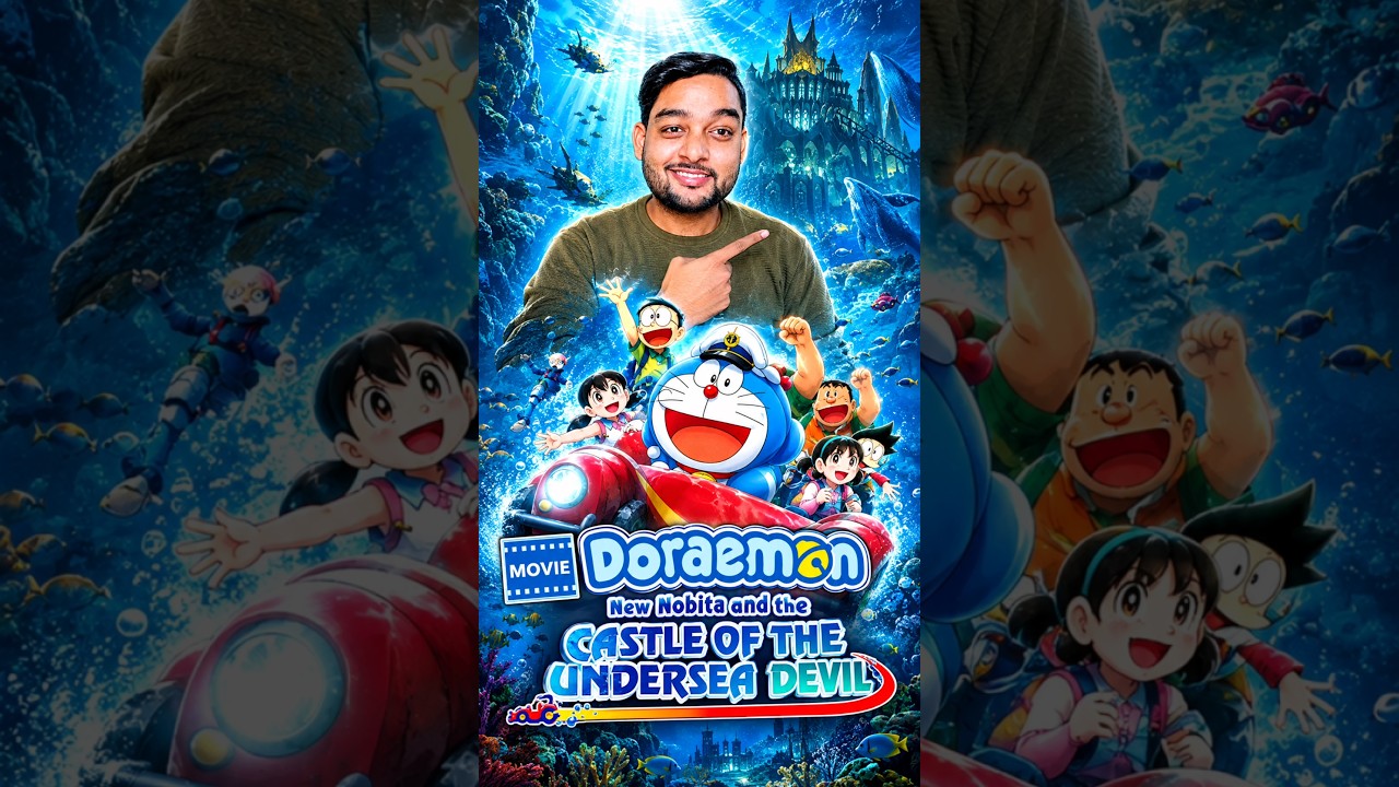 Doraemon the Movie New Nobita and the Castle of the Undersea Devil Movie Review 🥰 #shorts #doraemon