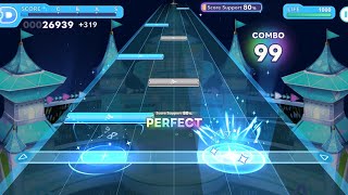 Waking Yashinoki Expert All Perfect Hololive Dreams
Difficulty: 25
Shirogane Noel’s cover of producer Yukopi’s Vocaloid song feat. Kaai Yuki, wow another one of producer Yukopi’s song that I wouldn’t have expected to be on a game like this. This song is a little more challenging than *Kyoufuu All Back* but not bad overall difficulty wise, has the fun spam patterns. Waking Yashinoki Expert All Perfect Hololive Dreams