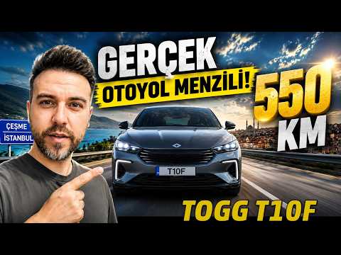 How Many KM Does the TOGG T10F Go at Highway Speeds? | 550 KM Long-Distance Road Test #togg #togg...