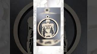 Football player Christmas ornament customized with your name and #