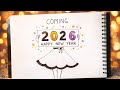 “COMING 2026 | Happy New Year Drawing | Easy Girl Sketch for New Year 2026”