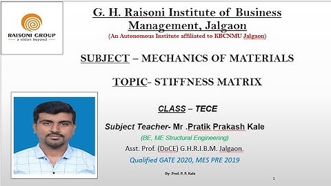 #LEC-2# ANALYSIS OF CONTINUOUS BEAM USING STIFFNESS MATRIX METHOD.