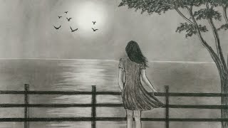 Gambar pemandangan sunset hitam putih,gambar pemandangan sunset dari pensil arang Gambar pemandangan sunset hitam putih,gambar pemandangan sunset dari pensil arang