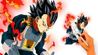 How To Draw Ultra Ego Vegeta (Step-By-Step Tutorial)