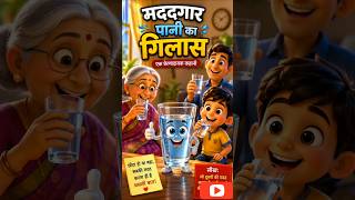 मददगार पानी का गिलास | #animationstory #cartoon #motivationalstory #youtubeshorts #animation #facts