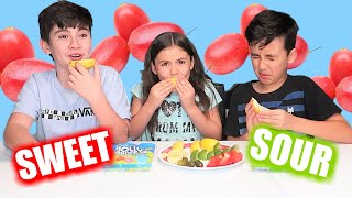 Kid Taste Test Experts Try Miracle Berry For the First Time | Trying Magic Miracle Fruit Tablet