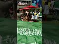 Fans come together at Miami Stadium after match between Saudi Arabia, Uruguay ends in a draw