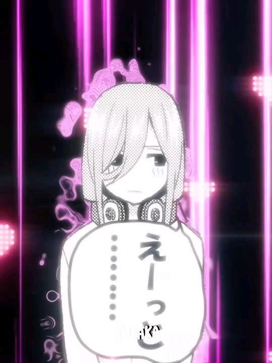 【best waifu😍】 miku nakano - edit toubun no Hanayome 『manga edit』  #mangaedit #nakanomiku