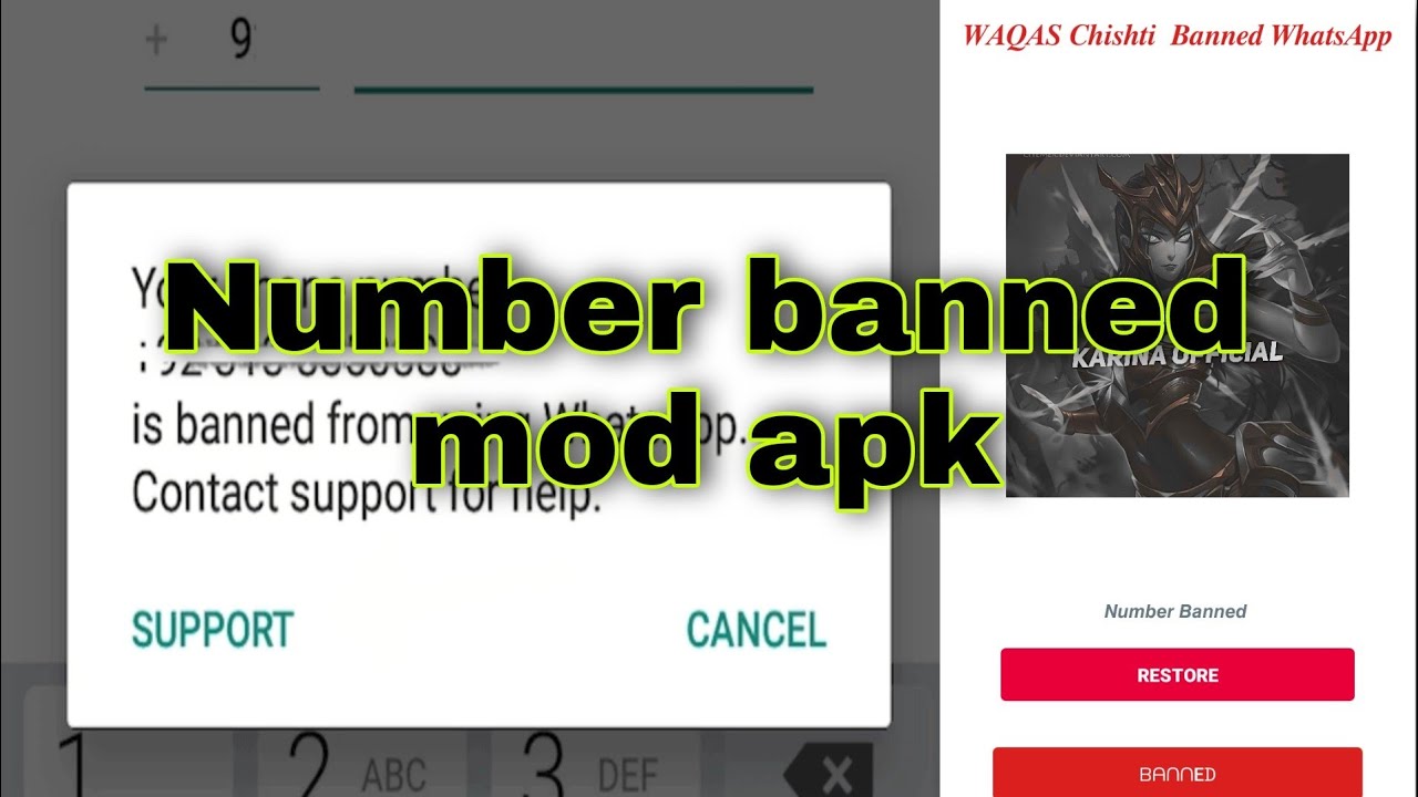 WhatsApp+*Number 𝘽𝙖𝙣𝙣𝙚𝙙 mod apk YouTube