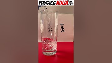 Index of Refraction Demo:  Bending light #physics #experiment  #physicsninja